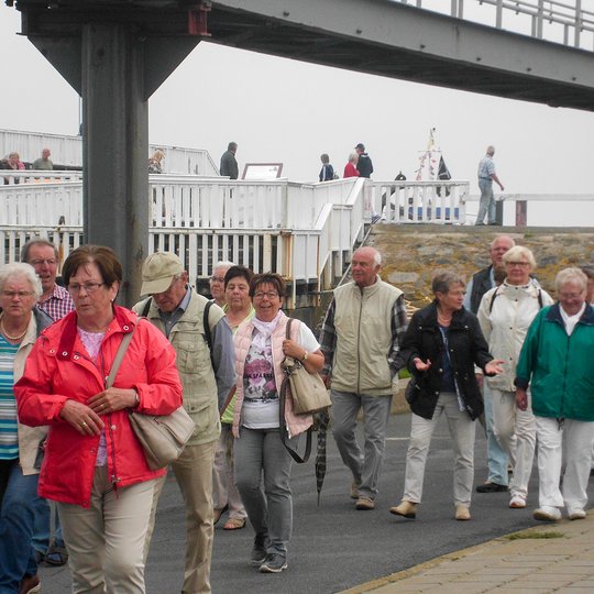 Hollager Kolpinger an der „Alten Liebe“ in Cuxhaven.