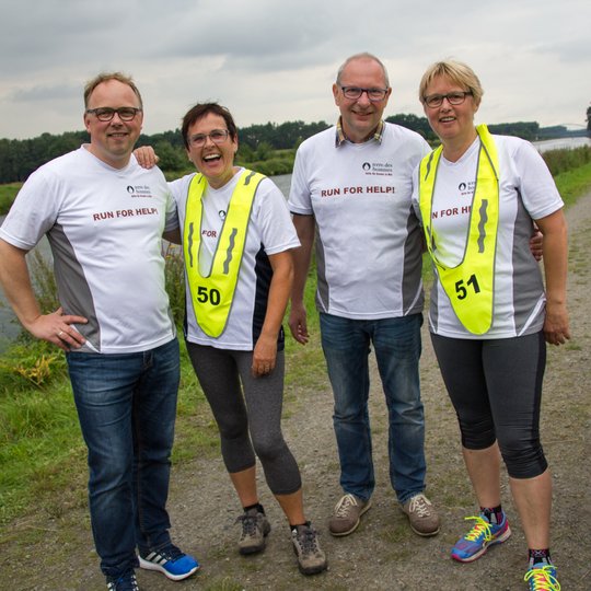 (Spenden)ziel erreicht: Heiner Placke, Christel Kovermann, Christian Speer und Doris Wächter.