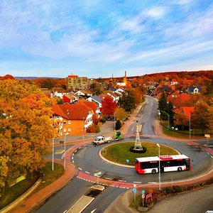 Luftbild Hollage. Foto: Volker Holtmeyer Luftbild Ortseingang von Hollage